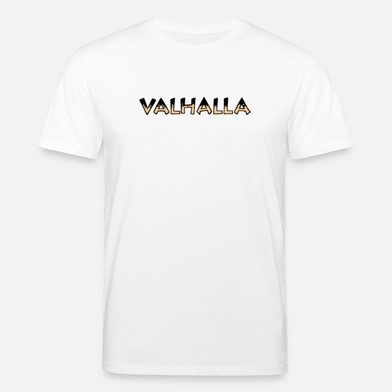 Valhalla Rune Gelb und Schwarz - Stanley/Stella Unisex Bio-T-Shirt CREATOR  - Weiß