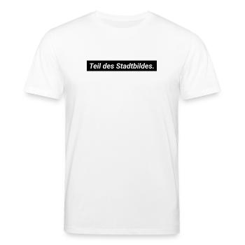 Ich bin Teil des Stadtbildes - Stanley/Stella Unisex Bio-T-Shirt CREATOR  - Weiß - Vorne - Alina (178cm) & Michal (187cm)