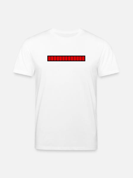 Rectangle loading bar Black Red (100%) - Stanley/Stella CREATOR Unisex Organic T-Shirt - white