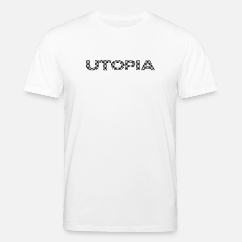 UTOPIA – Checkerboard Statement - Stanley/Stella Unisex Bio-T-Shirt CREATOR  - Weiß