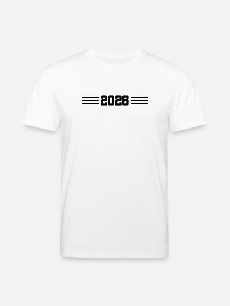 2026 Jahr Strich - Stanley/Stella Unisex Bio-T-Shirt CREATOR  - Weiß