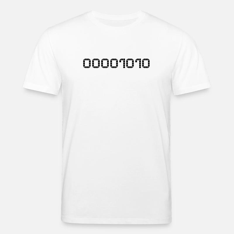 Binary notation - 10 - Stanley/Stella CREATOR Unisex Organic T-Shirt - white