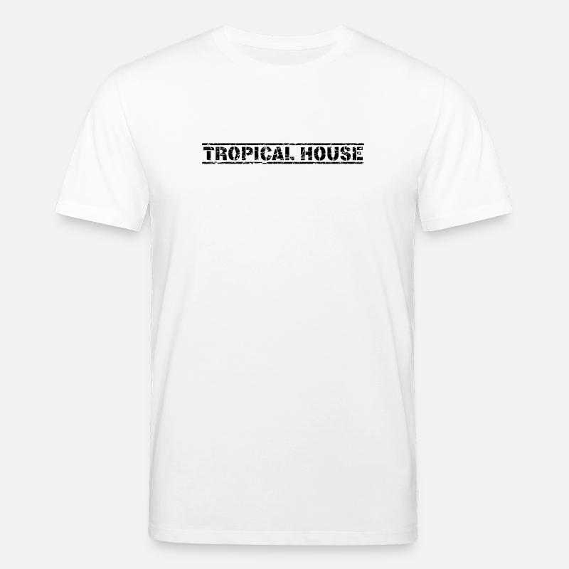 Tropical House - Stanley/Stella CREATOR Unisex Organic T-Shirt - white