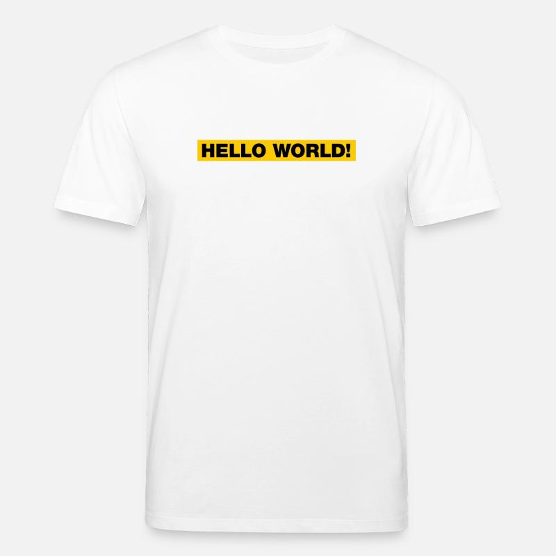 Hello World! - Stanley/Stella Unisex Bio-T-Shirt CREATOR  - Weiß