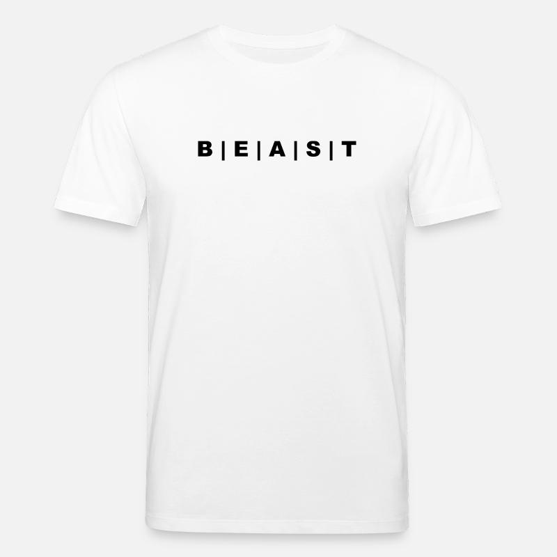 BEAST black - Stanley/Stella Unisex Bio-T-Shirt CREATOR  - Weiß