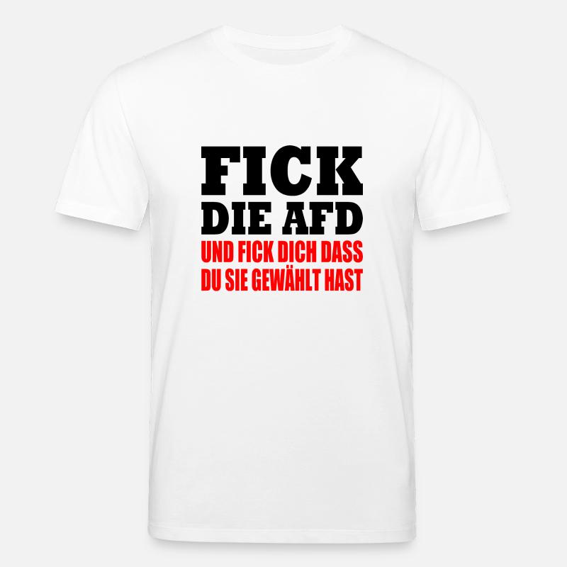 fick die afd - Stanley/Stella Unisex Bio-T-Shirt CREATOR  - Weiß