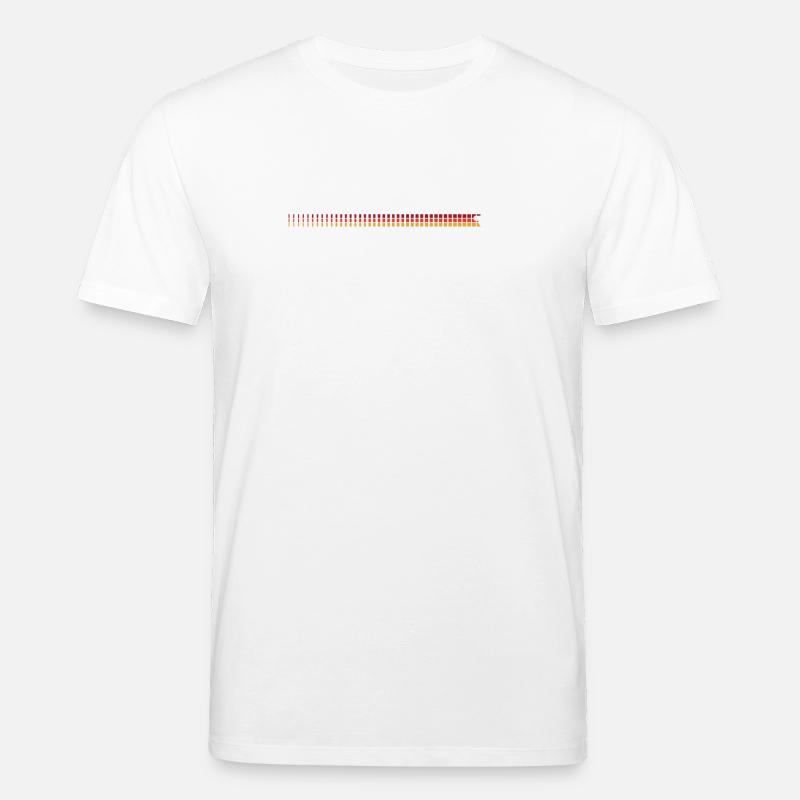 Sunset Gradient Stripes mit Fahrrad-Emblem - Stanley/Stella Unisex Bio-T-Shirt CREATOR  - Weiß