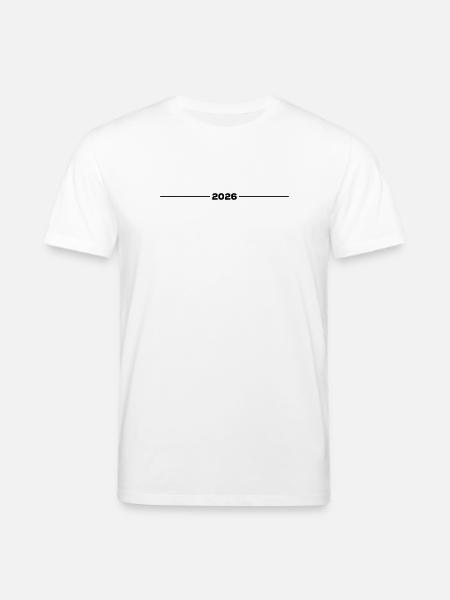 2026 - Year - Line - New Year - Stanley/Stella CREATOR Unisex Organic T-Shirt - white
