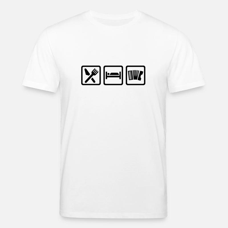 Akkordeon - Stanley/Stella Unisex Bio-T-Shirt CREATOR  - Weiß
