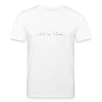 Skyline - Lüneburg - Stanley/Stella Unisex Bio-T-Shirt CREATOR  - Weiß - Vorne - Alina (178cm) & Michal (187cm)