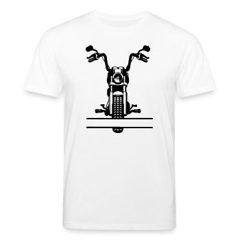 Motorsport chopper - Stanley/Stella CREATOR Unisex Organic T-Shirt - white - Front - Alina (178cm) & Michal (187cm)