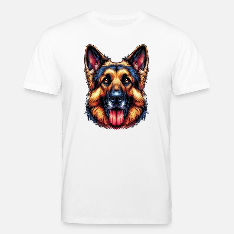Deutscher Schäferhund - Stanley/Stella Unisex Bio-T-Shirt CREATOR  - Weiß