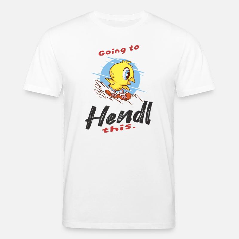 Abenteuerlicher Vogel auf Surfbrettern - Stanley/Stella Unisex Bio-T-Shirt CREATOR  - Weiß