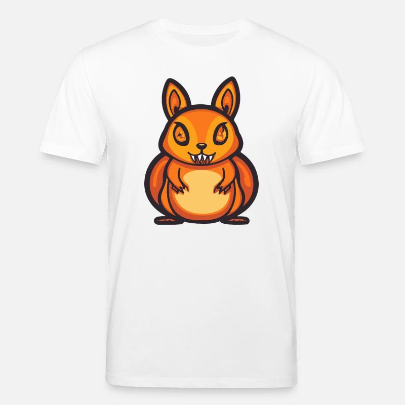 Eichhörnchen Halloween Comic Lustig - Stanley/Stella Unisex Bio-T-Shirt CREATOR  - Weiß