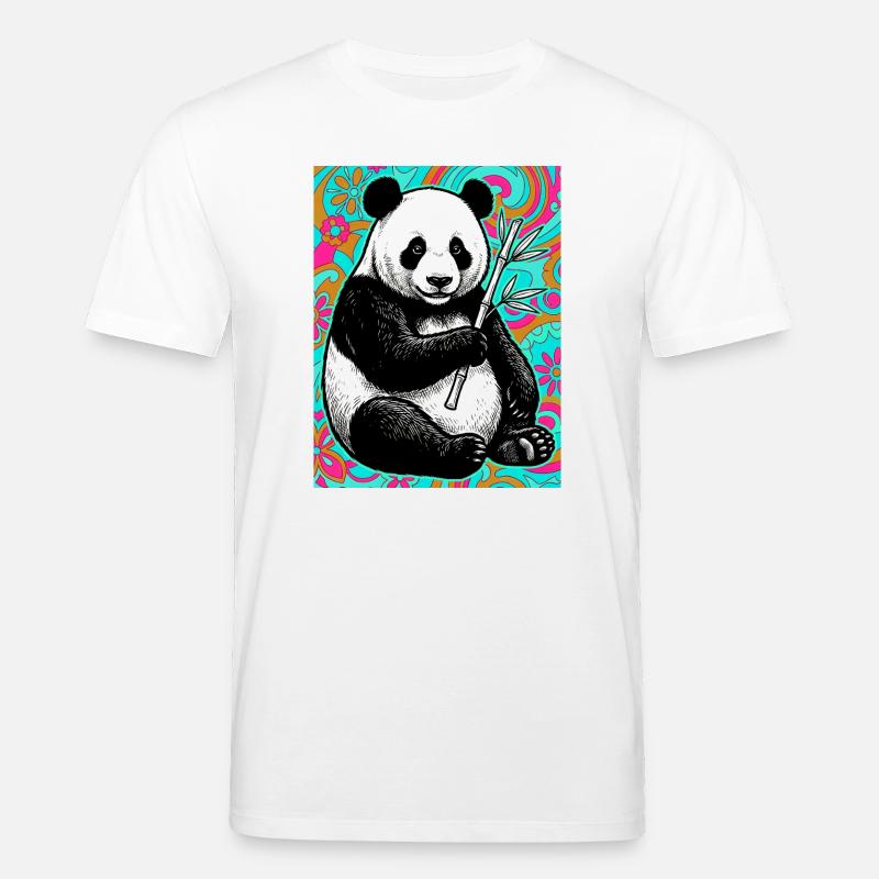 Panda - Stanley/Stella Unisex Bio-T-Shirt CREATOR  - Weiß