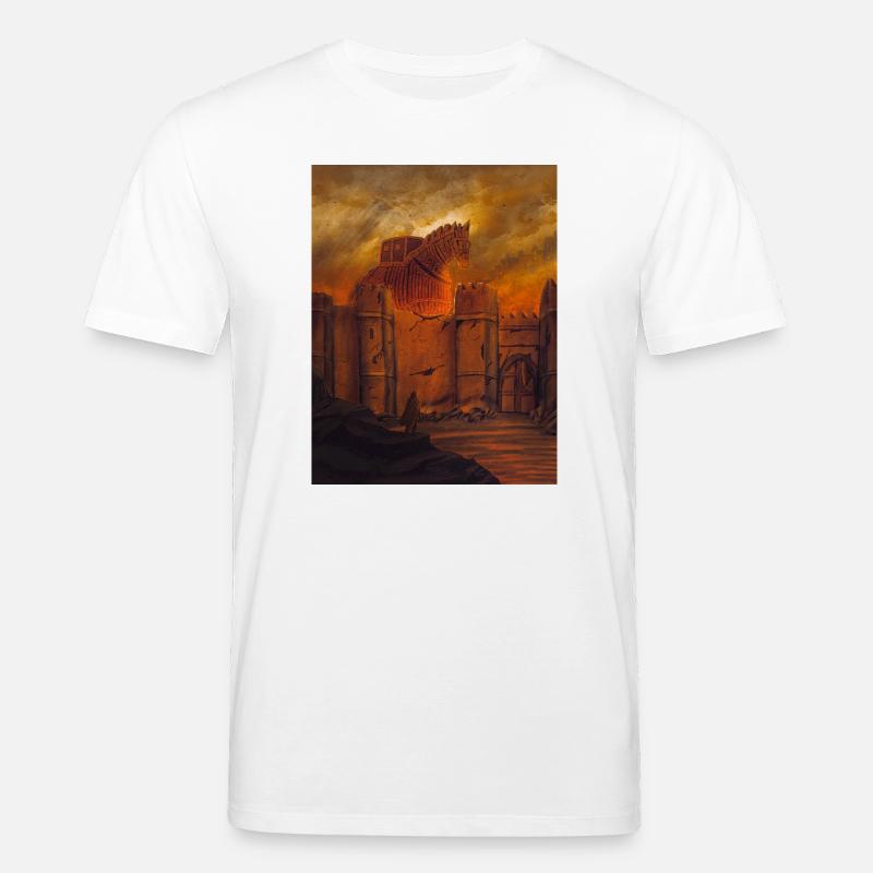 Trojanisches Pferd in Muralla - Stanley/Stella Unisex Bio-T-Shirt CREATOR - Weiß