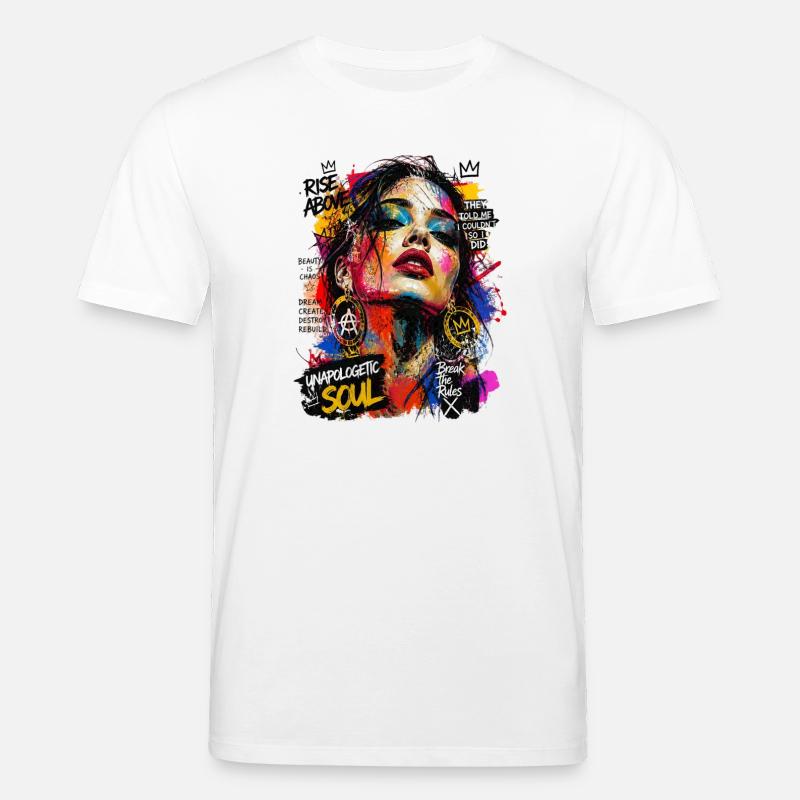 Abstrakte Kunst Frau - Stanley/Stella Unisex Bio-T-Shirt CREATOR  - Weiß