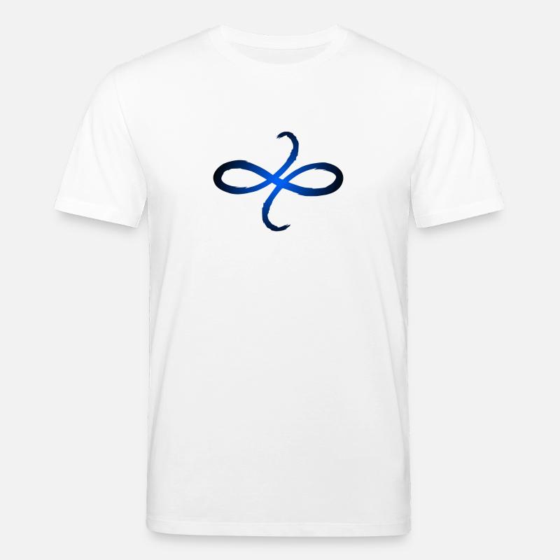Symboles celtiques amitié bleu - T-shirt bio CREATOR Stanley/Stella Unisexe - blanc