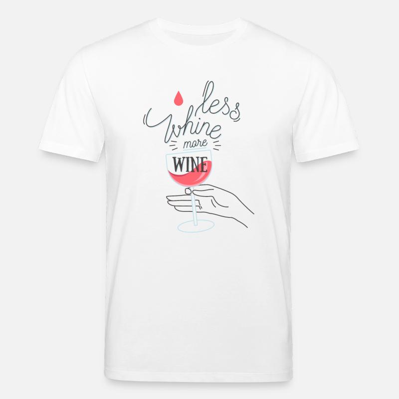 Less Whine more Wine - Stanley/Stella Unisex Bio-T-Shirt CREATOR  - Weiß