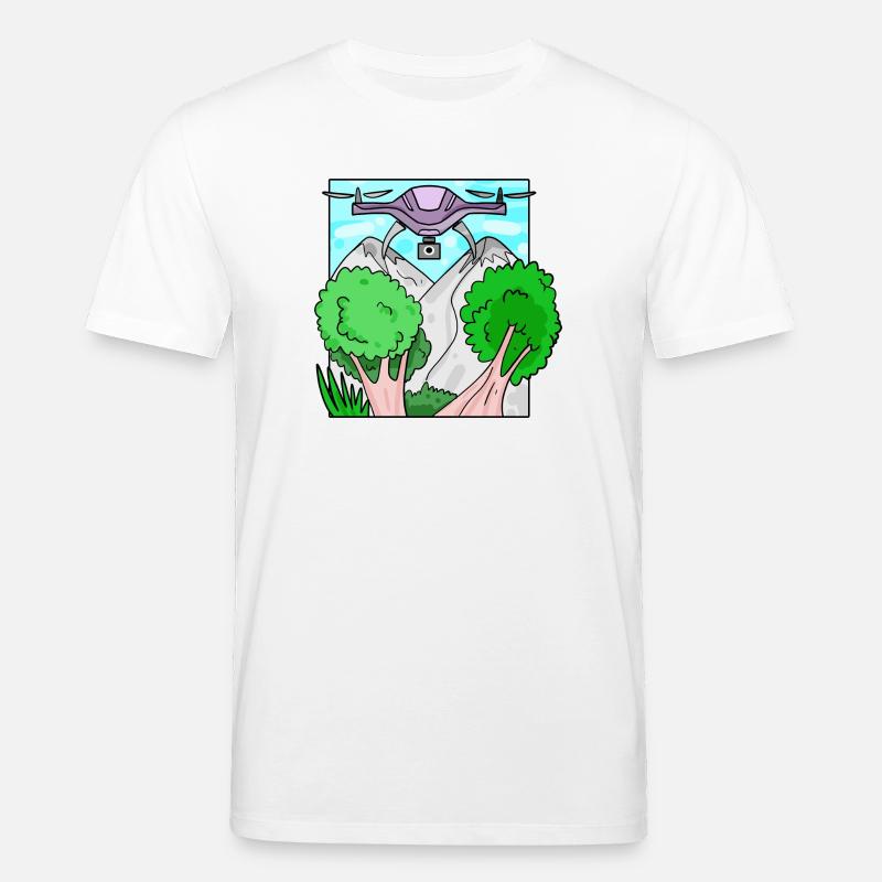 Drone Drone Drones - T-shirt bio CREATOR Stanley/Stella Unisexe - blanc