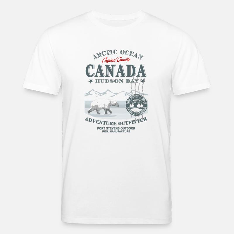 Polar Bear - Canada - Stanley/Stella Unisex Bio-T-Shirt CREATOR  - Weiß