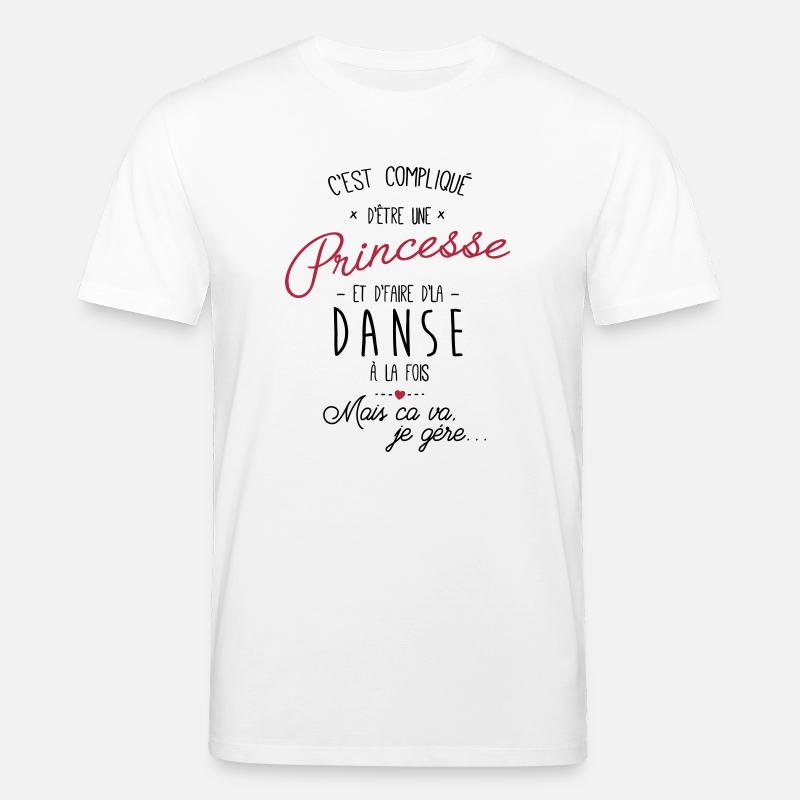 princesse et Danse - T-shirt bio CREATOR Stanley/Stella Unisexe - blanc