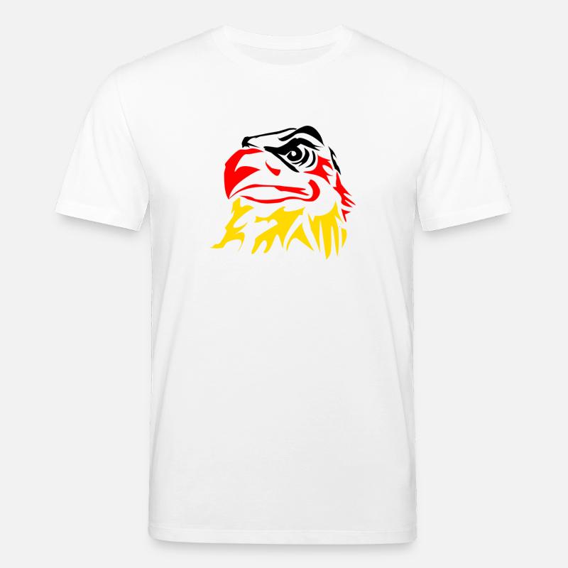 Black-red-gold eagle - Stanley/Stella CREATOR Unisex Organic T-Shirt - white