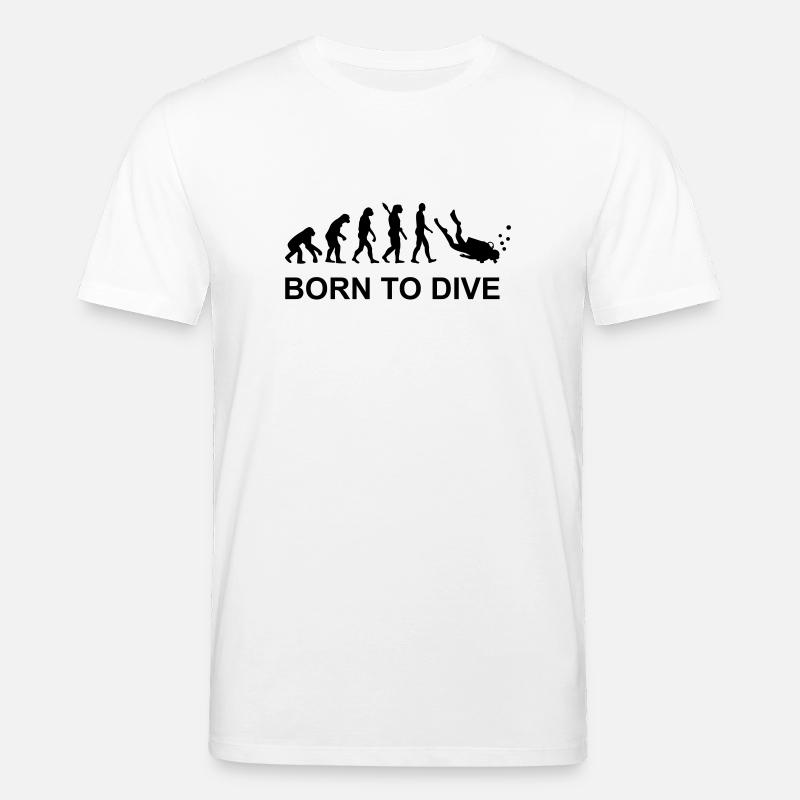 Évolution Plongée - T-shirt bio CREATOR Stanley/Stella Unisexe - blanc