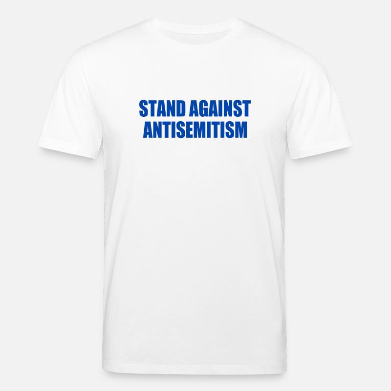 stand against antisemitism - T-shirt bio CREATOR Stanley/Stella Unisexe - blanc