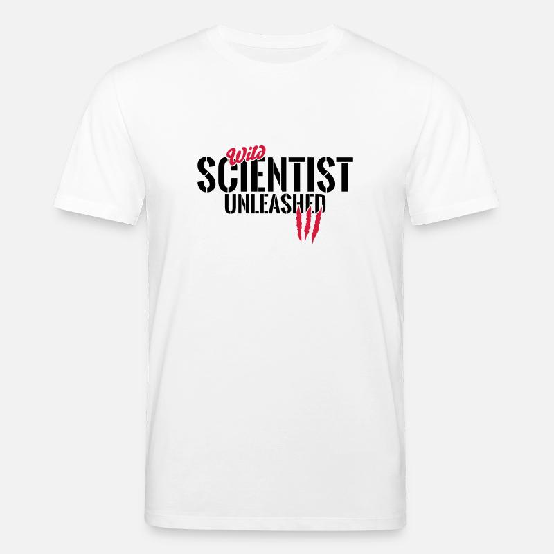 Scientifiques sauvages déchaînés - T-shirt bio CREATOR Stanley/Stella Unisexe - blanc
