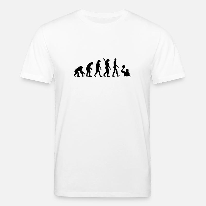 Évolution Ballon de water-polo - T-shirt bio CREATOR Stanley/Stella Unisexe - blanc