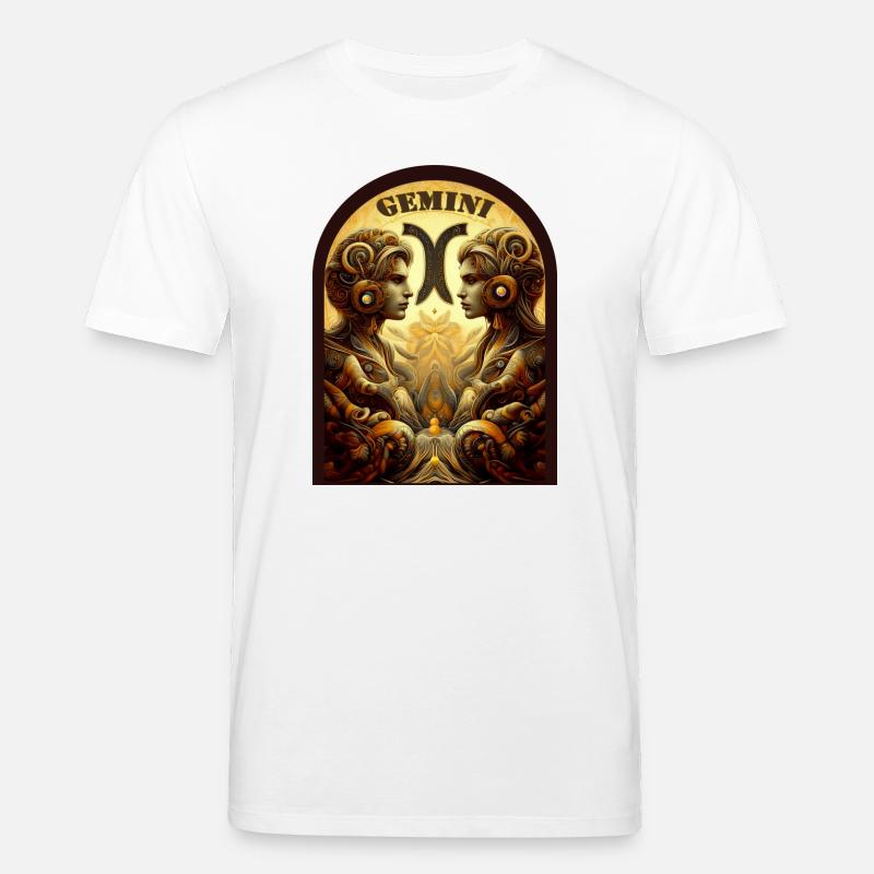 Zwillingszeichen Ornament - Sternzeichen Zwilling - Stanley/Stella Unisex Bio-T-Shirt CREATOR  - Weiß