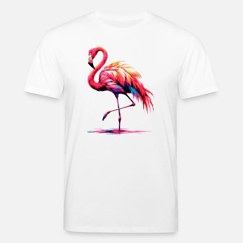 Flamingo - Stanley/Stella Unisex Bio-T-Shirt CREATOR  - Weiß