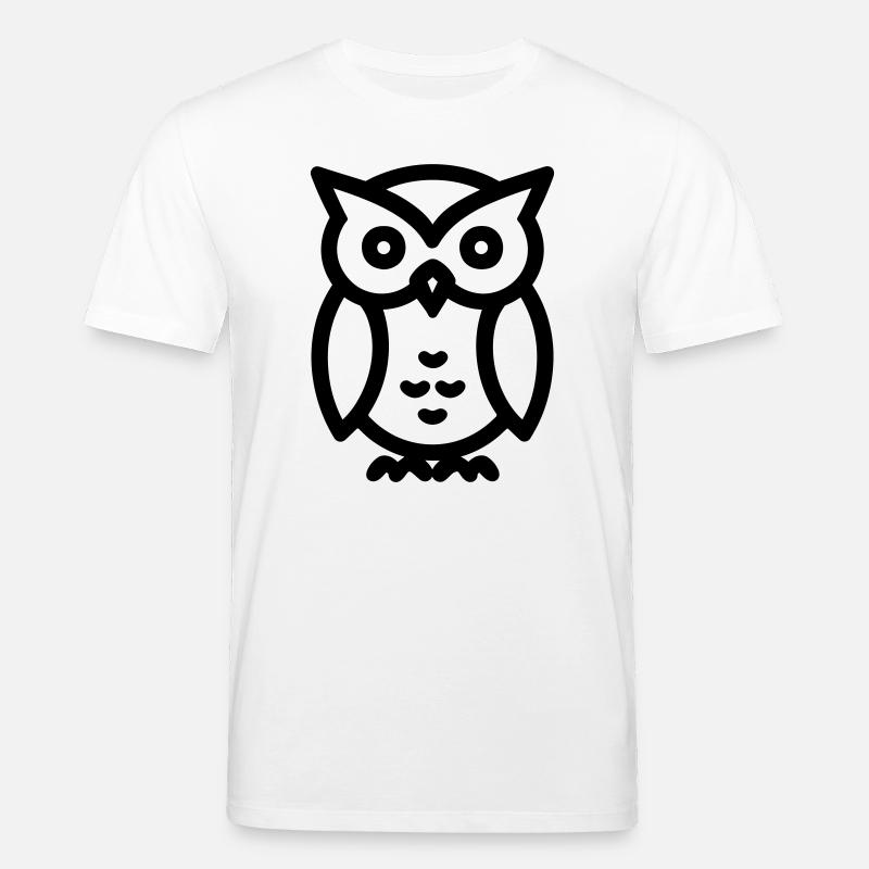 Eule - Stanley/Stella Unisex Bio-T-Shirt CREATOR  - Weiß