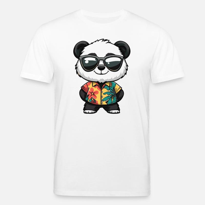 Panda Comic Urlaub - Stanley/Stella Unisex Bio-T-Shirt CREATOR  - Weiß