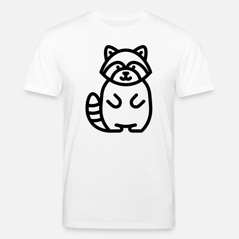 raton laveur - T-shirt bio CREATOR Stanley/Stella Unisexe - blanc