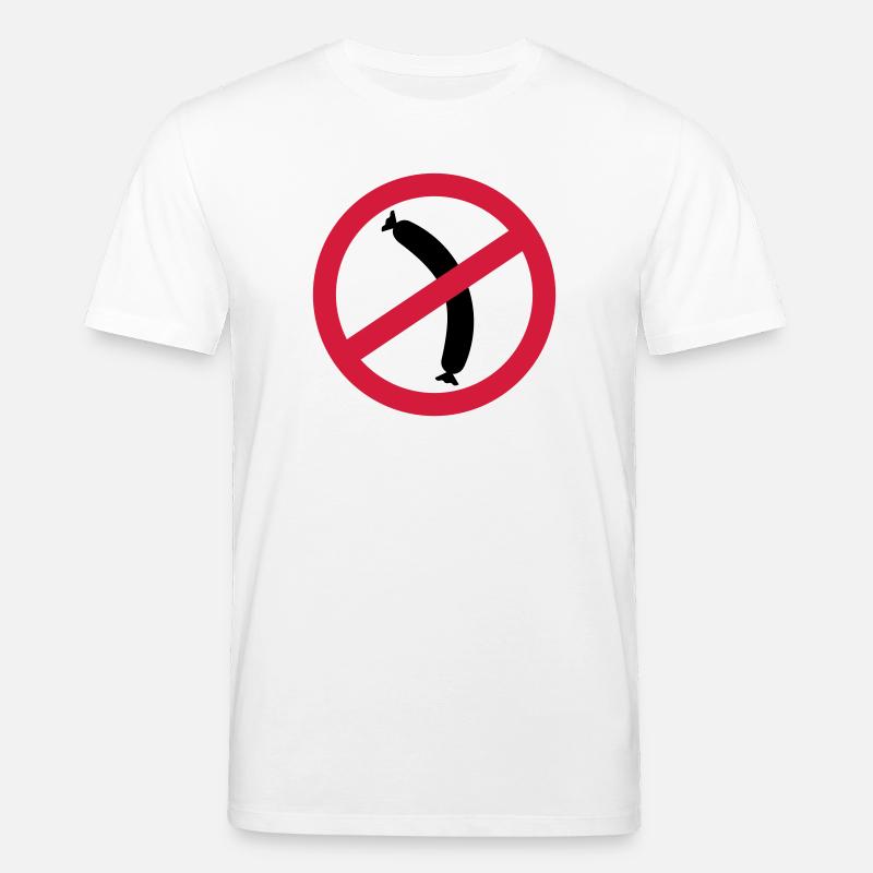 Wurst - Vegetarier - Stanley/Stella Unisex Bio-T-Shirt CREATOR  - Weiß