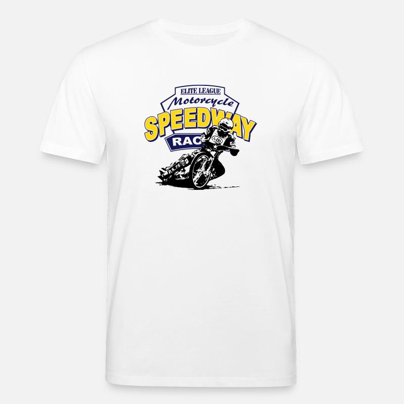 Motorcycle Speedway Racing - T-shirt bio CREATOR Stanley/Stella Unisexe - blanc