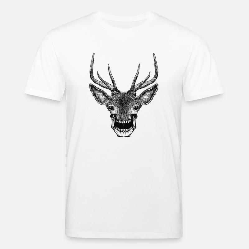 Deer Skull - Stanley/Stella Unisex Bio-T-Shirt CREATOR  - Weiß