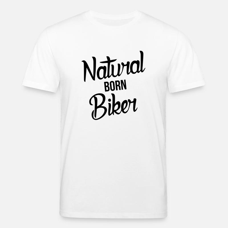Natural born Biker - T-shirt bio CREATOR Stanley/Stella Unisexe - blanc