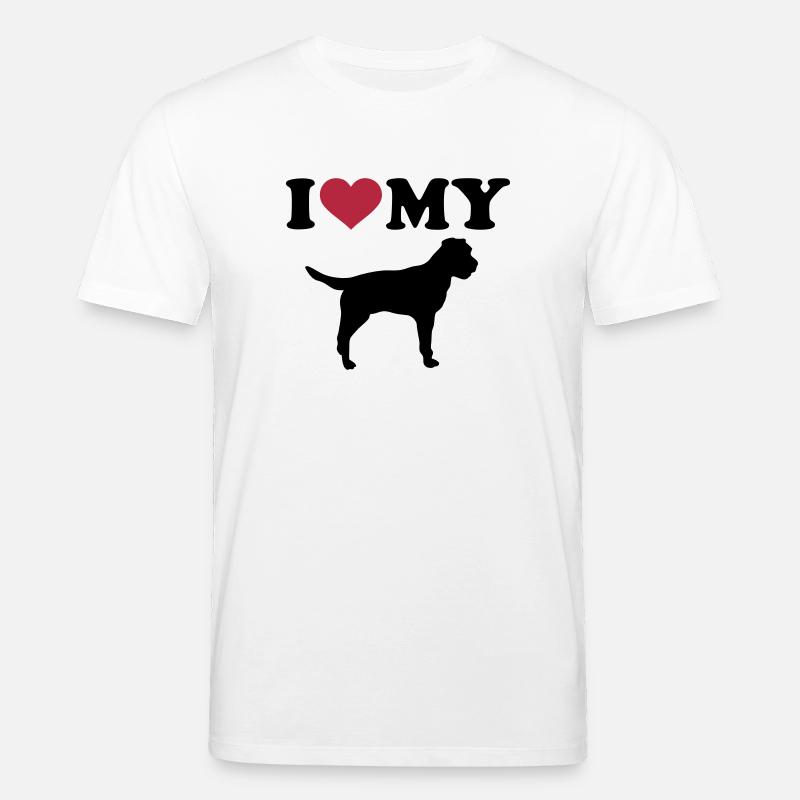 Border Terrier - Stanley/Stella Unisex Bio-T-Shirt CREATOR  - Weiß