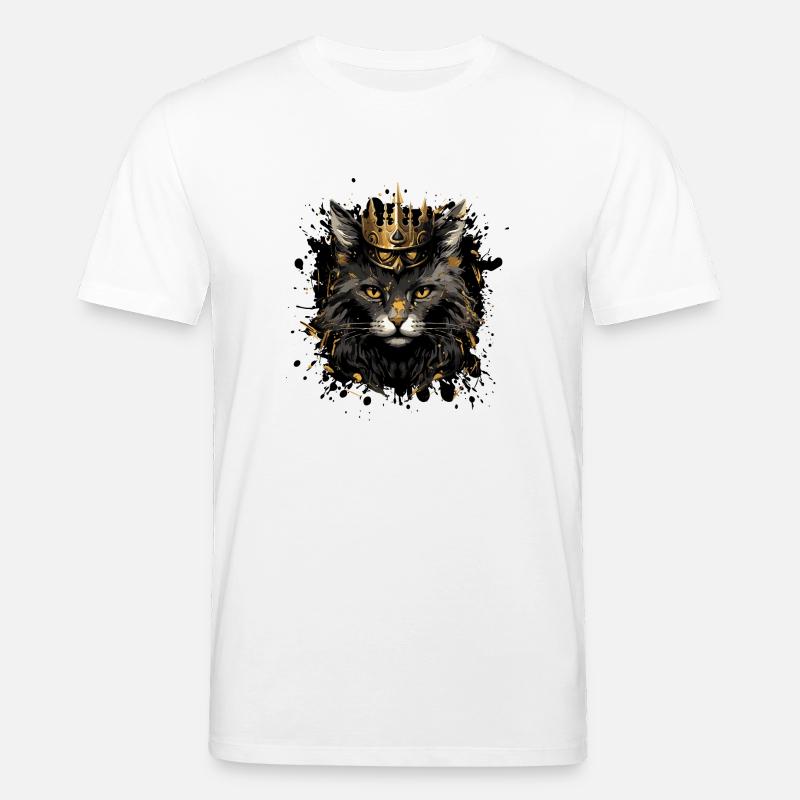 Couronne d’animal de chat - T-shirt bio CREATOR Stanley/Stella Unisexe - blanc