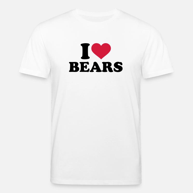 I love Bears - T-shirt bio CREATOR Stanley/Stella Unisexe - blanc