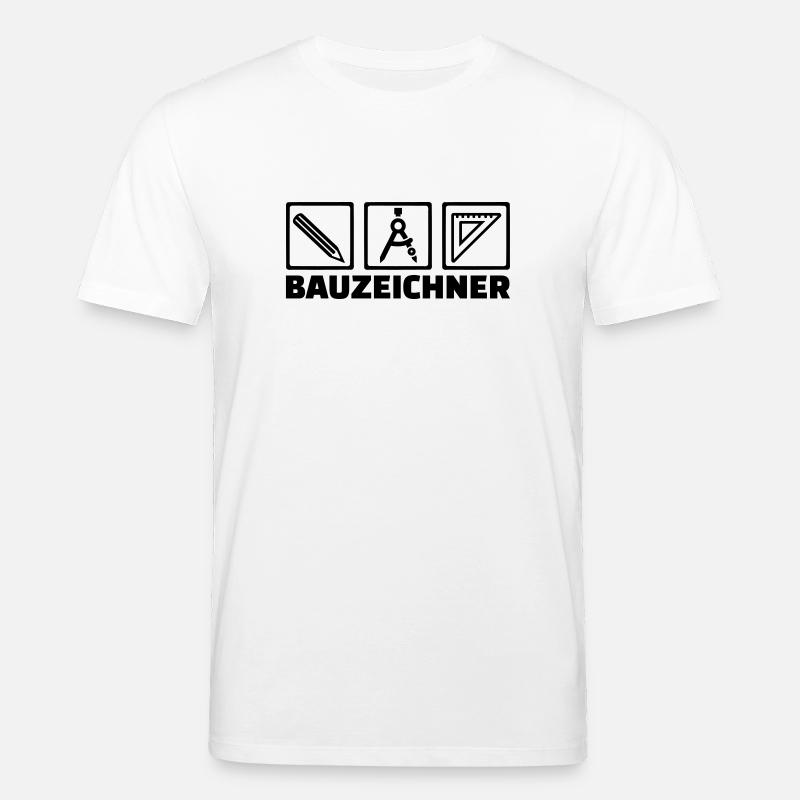 Bauzeichner - Stanley/Stella Unisex Bio-T-Shirt CREATOR  - Weiß