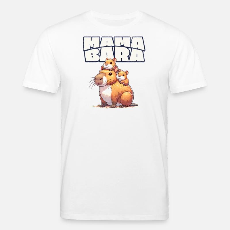 Mamabara Mutter Capybara - Stanley/Stella Unisex Bio-T-Shirt CREATOR  - Weiß