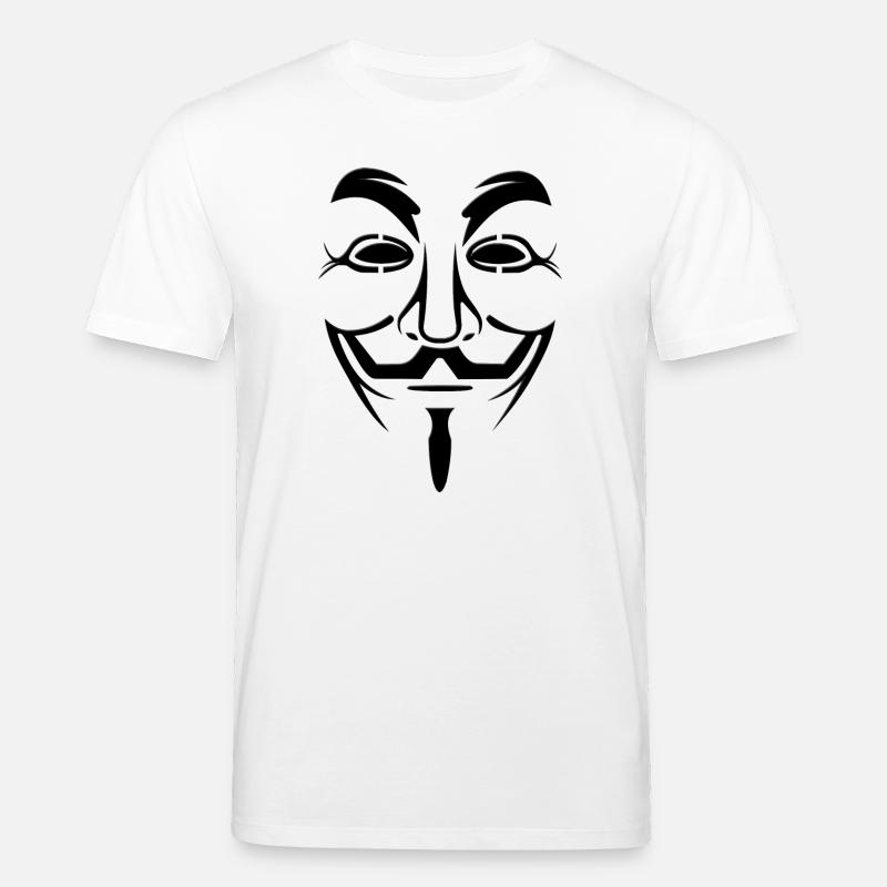 Anonymous Maske - Stanley/Stella Unisex Bio-T-Shirt CREATOR  - Weiß