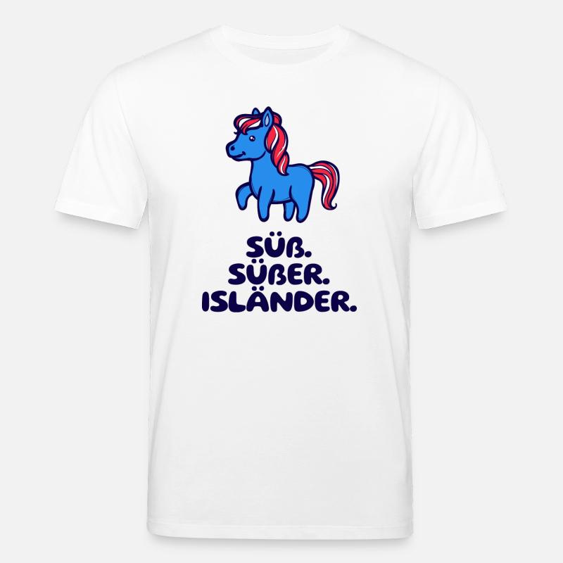 Islandponys Statement Isländer Islandpferde Pony - Stanley/Stella Unisex Bio-T-Shirt CREATOR  - Weiß