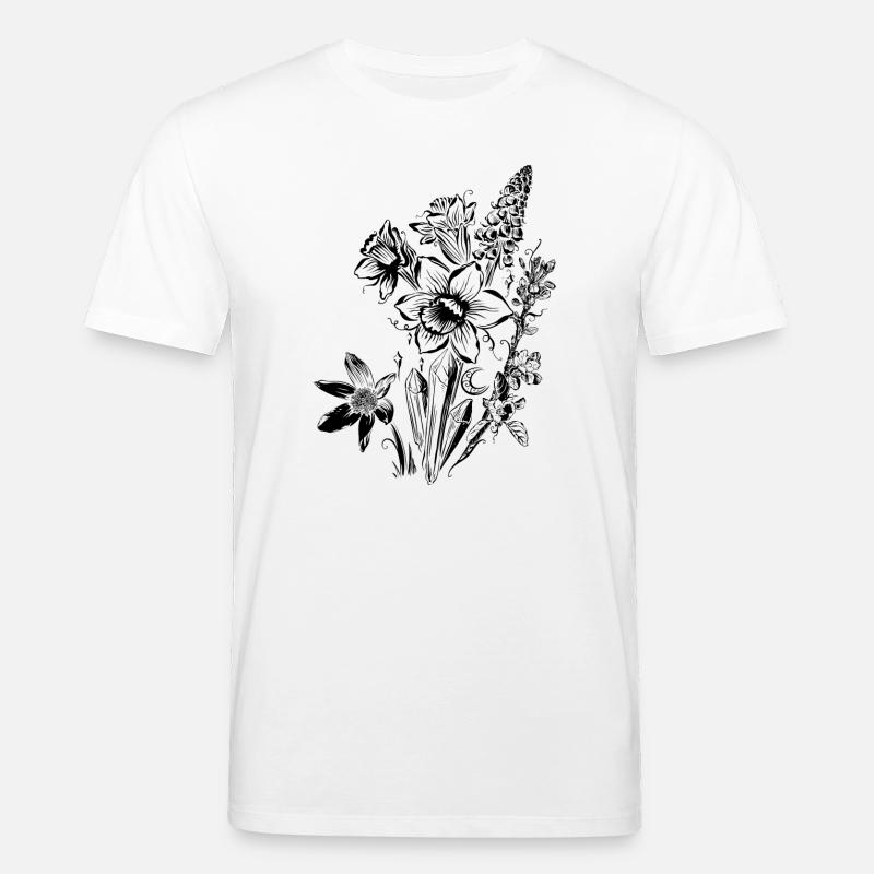 Jonquilles Fleurs Spring Rock Crystal - T-shirt bio CREATOR Stanley/Stella Unisexe - blanc