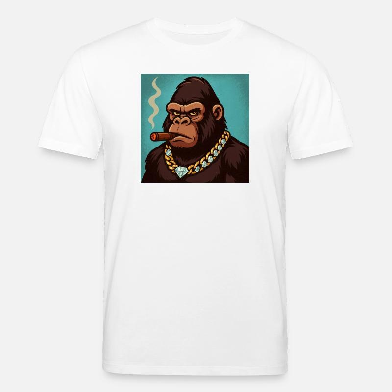 Zigarrenaffe - Stanley/Stella Unisex Bio-T-Shirt CREATOR  - Weiß