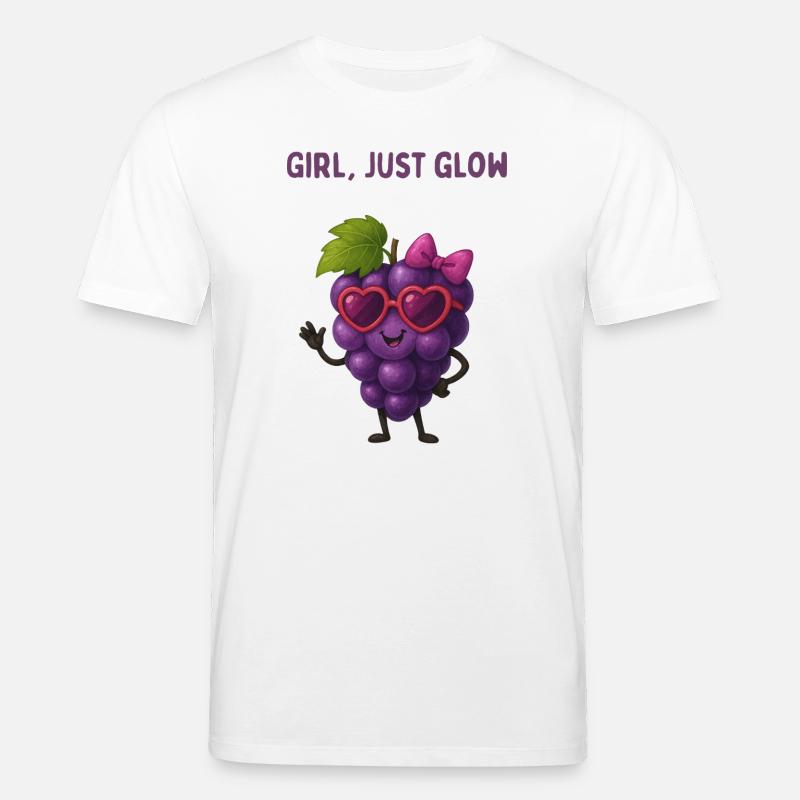 Grappe Glow Mädchen Power - Stanley/Stella Unisex Bio-T-Shirt CREATOR  - Weiß